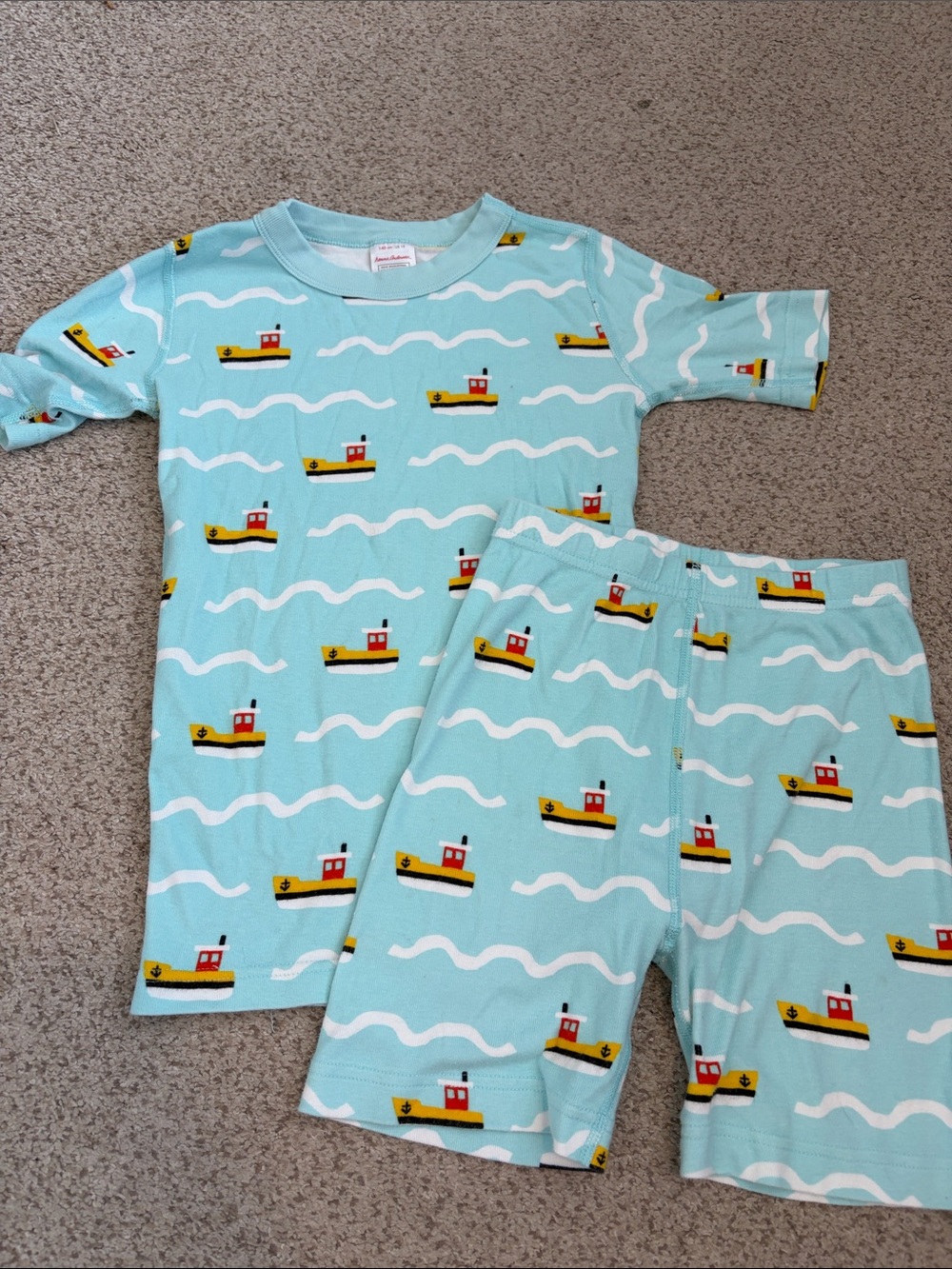 Hanna Andersson Boat PJ Set. 10